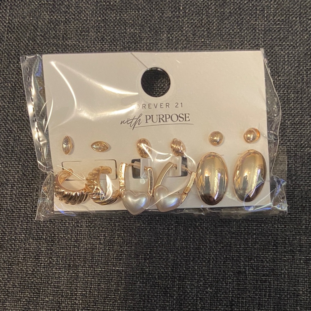 Forever 21 Mixed Metal Earring Collection